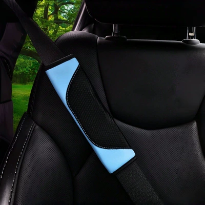 Seat Belt Decompression – Seat belt shoulder pad - sky-blue