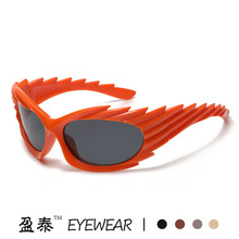 刺猬Y2K猫眼太阳镜欧美运动亚马逊ins潮流墨镜男女搞怪太阳眼镜