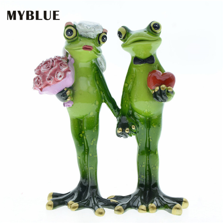 Creative and Cute Scandinavian Garden Home Decoration Couple Frog Resin Crafts Ornaments Wedding Valentine's Day Gift Creative and Cute Scandinavian Garden Home Decoration Couple Frog Resin Crafts Ornaments Wedding Valentine's Day Gift