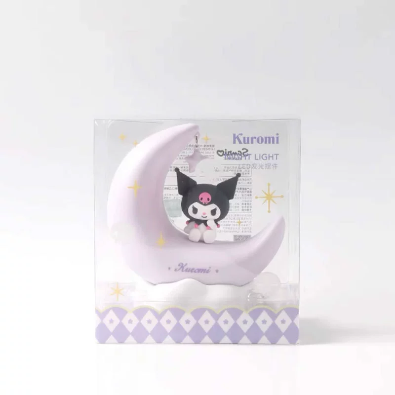 LED ночник Луна (Sanrio) Kuromi & Friends, перезаряжаемое мягкое свечение, коллекционная фигурка