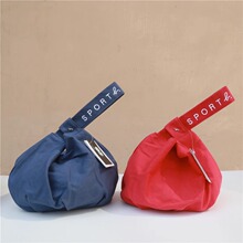 Canvas Wristlet Bag Wabi Sleeve Knot Clutch Customized Recei