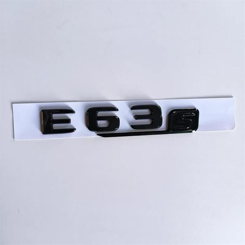 Mercedes-Benz E-Class, C-Class, C63S, C43, E53, E63S rear emblem stickers, AMG black car emblem, modified turbo V8 side emblem