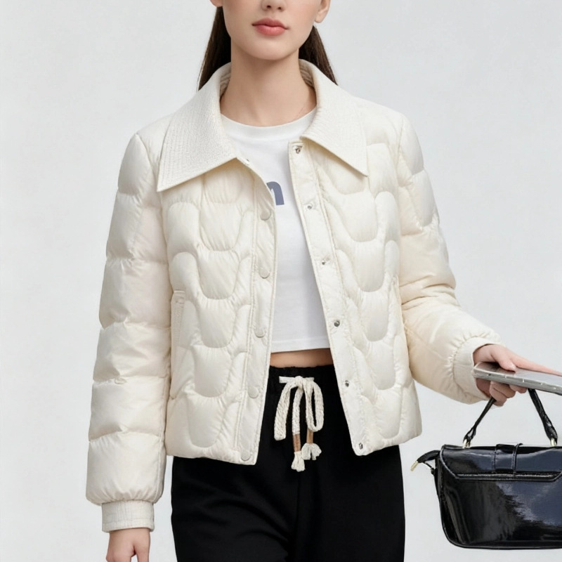 Brand 2025 New Autumn and Winter Lightweight down Jacket Women's Short Fashionable Elegant Slimming Look Age-Reducing Warm Jacket