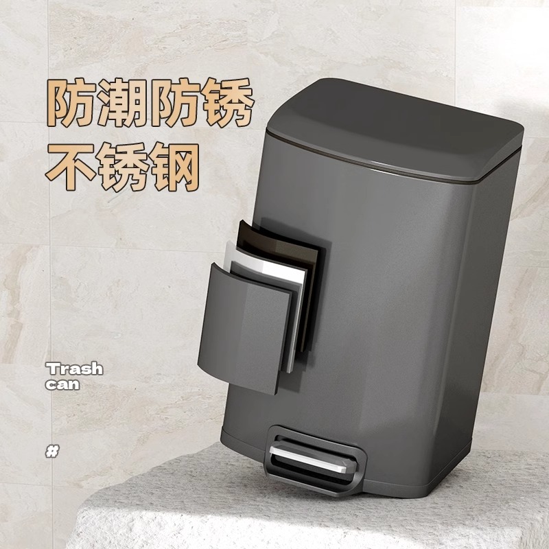 JF cocina de acero inoxidable contenedor doméstico gran capacidad 2025 nuevo pie pie pie sala de estar cubierta de cinta de almacenamiento pie