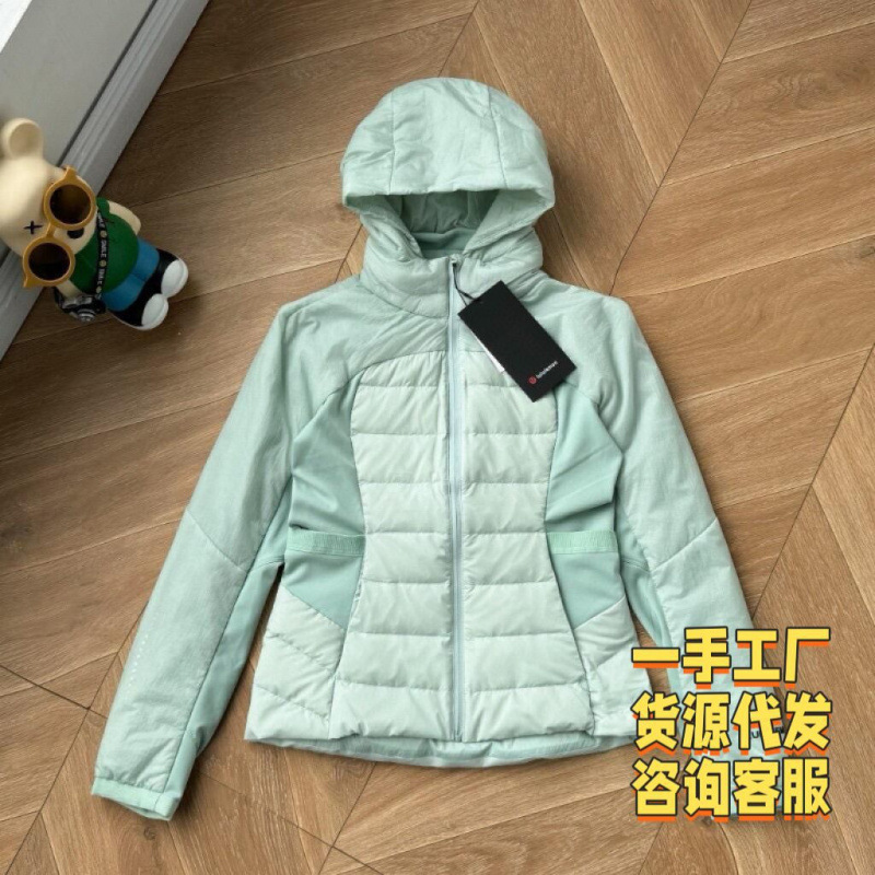 返季特价lulu修身羽绒服无标户外休闲露露瑜伽运动羽绒外套女