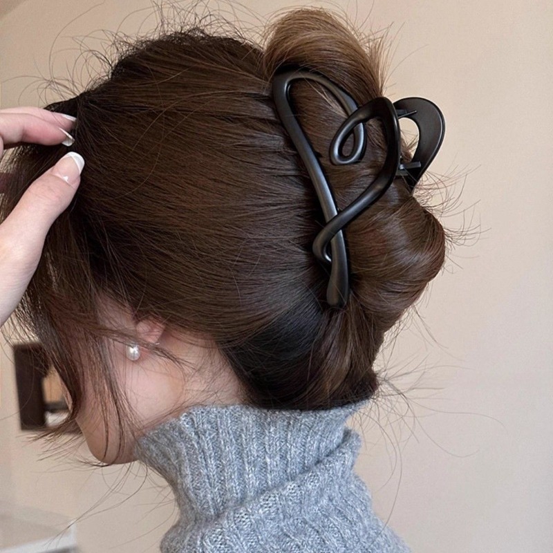 Horquilla de Maillard, pinza de agarre grande de acrílico, volumen de cabello femenino, pinza de tiburón de felpa de alta calidad, horquilla, accesorios para el cabello