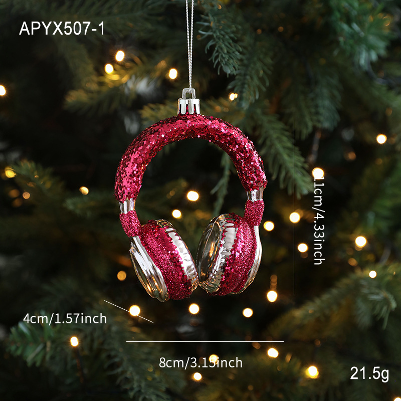 Nuevo producto colgante de plástico rosa rosa rosa de color colgante de dibujos animados pastel oso árbol de Navidad decoración de ventana