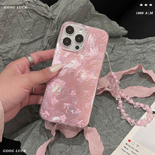 小花儿蝴蝶结漩涡适用苹果16promax手机壳iphone17AIR手机保护套