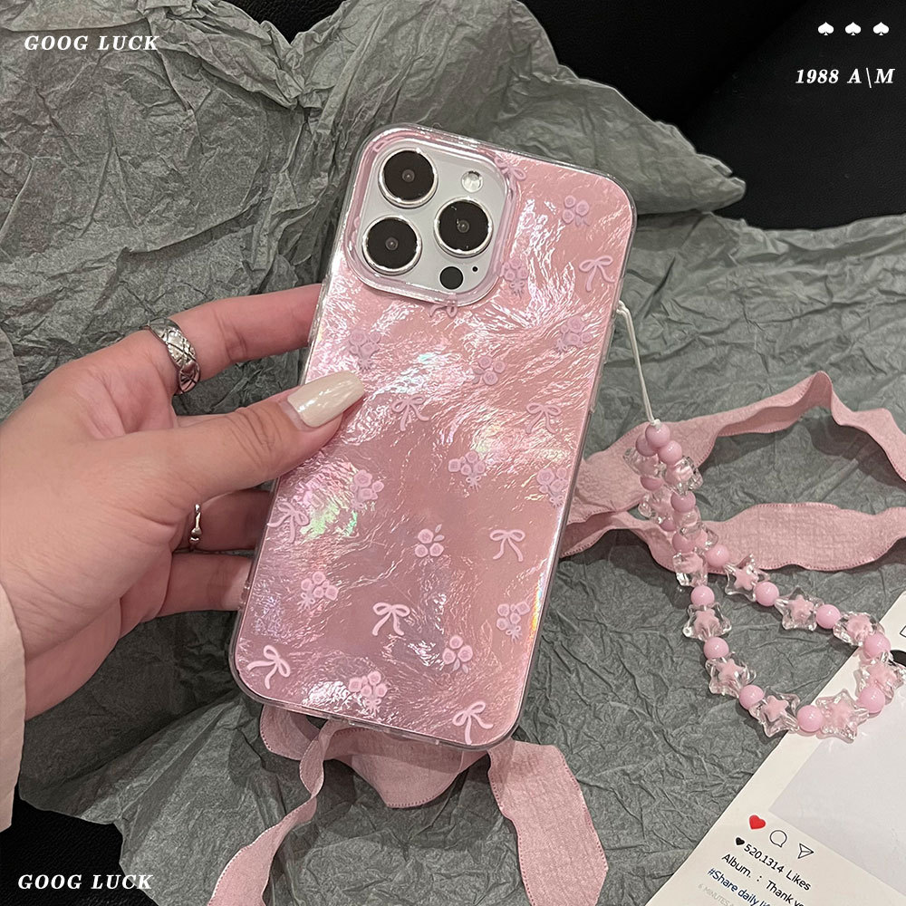 小花儿蝴蝶结漩涡适用苹果16promax手机壳iphone17AIR手机保护套