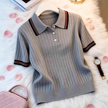 ײɫ����POLO�������֯��Ů�ļ��¿�ʱ�����ݰٴ��������A11071