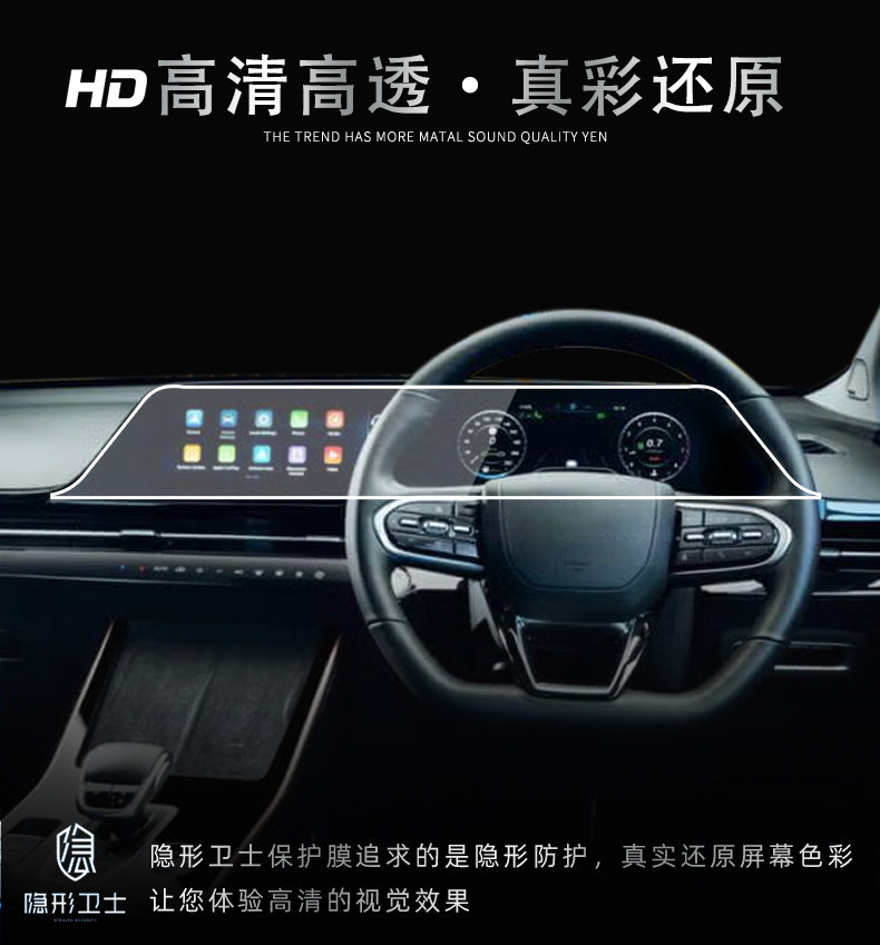 Suitable for Chery C5/Omoda 5 right-hand drive integrated central control navigation display screen tempered film protective cover