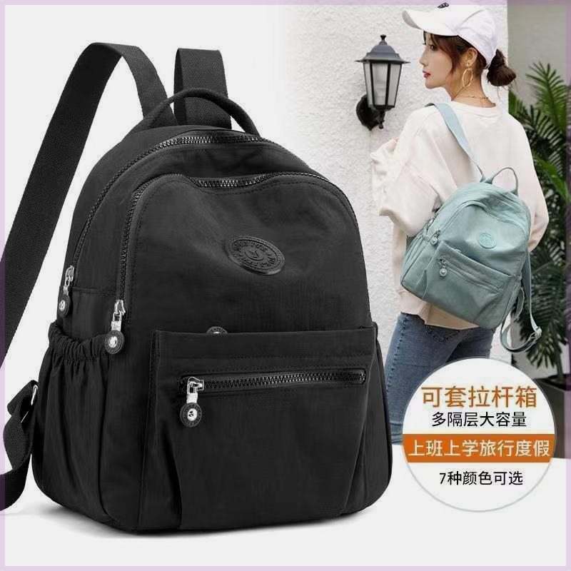 Moda coreana de tela de Oxford ligera de madres de mediana edad madre simple mochila de lona simple mochila de estudiantes