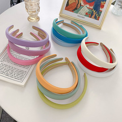 Candy-Colored Sponge Wide-Edge Headband, Korean Instagram-Style Chic & Influencer-Favorite High-Top Hairband for Washing Face and as a Hair Accessory