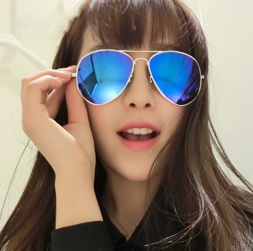 3025太阳镜3026男女时尚户外金属眼镜批发新款彩膜偏光蛤蟆镜