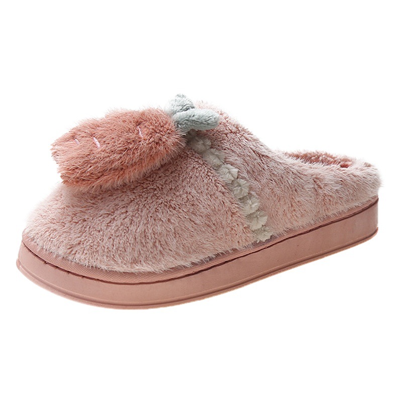 Nuevo hogar interior felpa térmica Zapatillas de algodón Otoño e Invierno cómodo lindo zapatos calientes