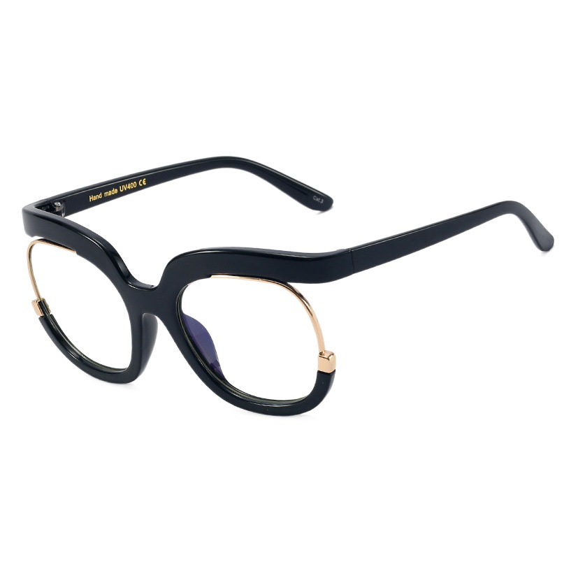 92104 empuje caliente Amazon gran marco anti-azul luz gafas europeo y americano marco de moda gafas mujeres pueden coincidir miopía gafas