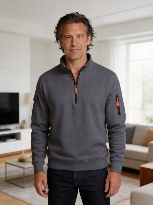 Cross-Border Fashion Hot Item: Spring and Autumn Sports Stand-Collar Solid Color Sweatshirt, Casual Zip-Up Without Hood, Everyday Casual Style Trendy Brand Cross-Border Fashion Hot Item: Spring and Autumn Sports Stand-Collar Solid Color Sweatshirt, Casual Zip-Up Without Hood, Everyday Casual Style Trendy Brand