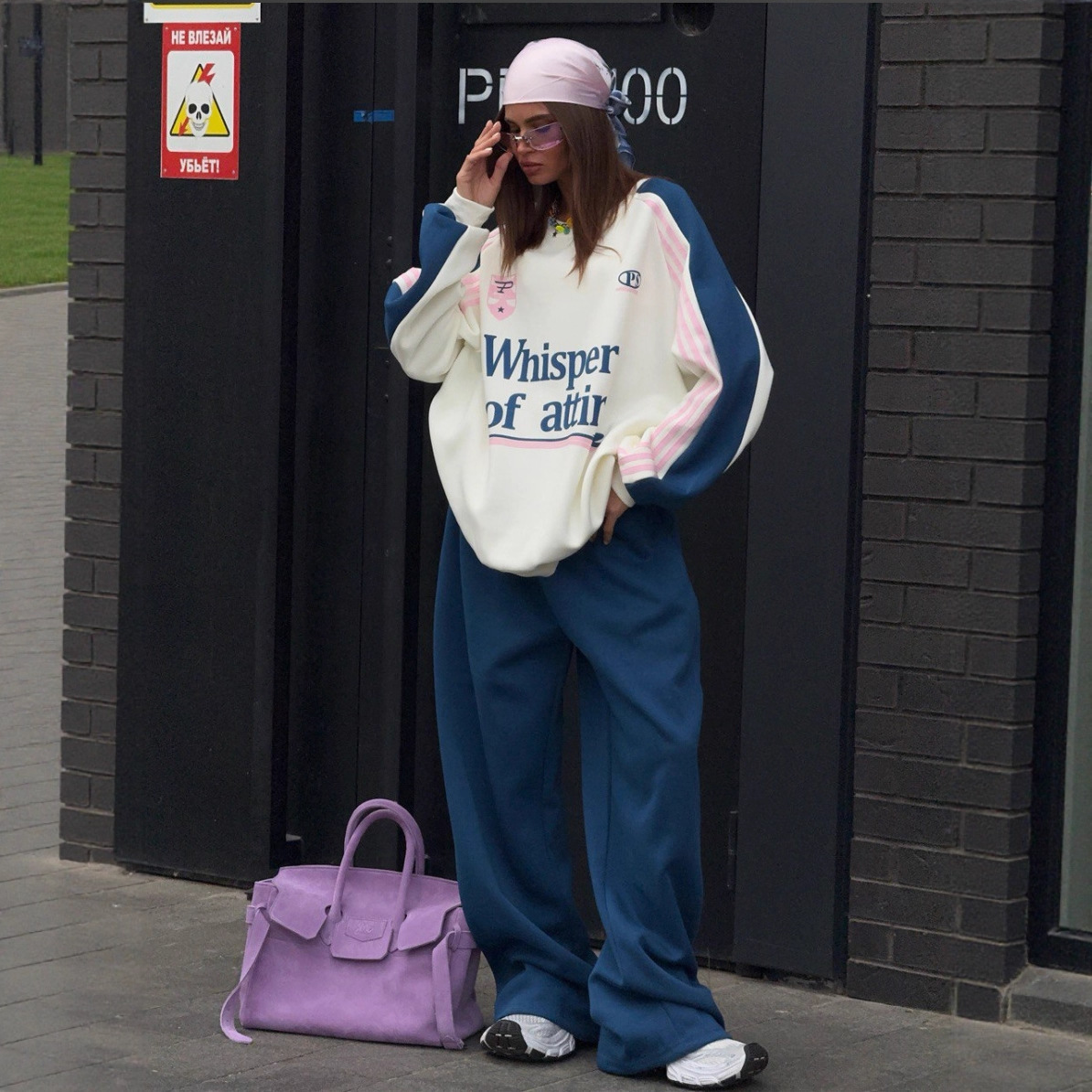 Cross-border European And American 2025 Autumn New Women's Outfit Set: High-end Fall/Winter Sweatshirt With Color-Block_ecoleips.com