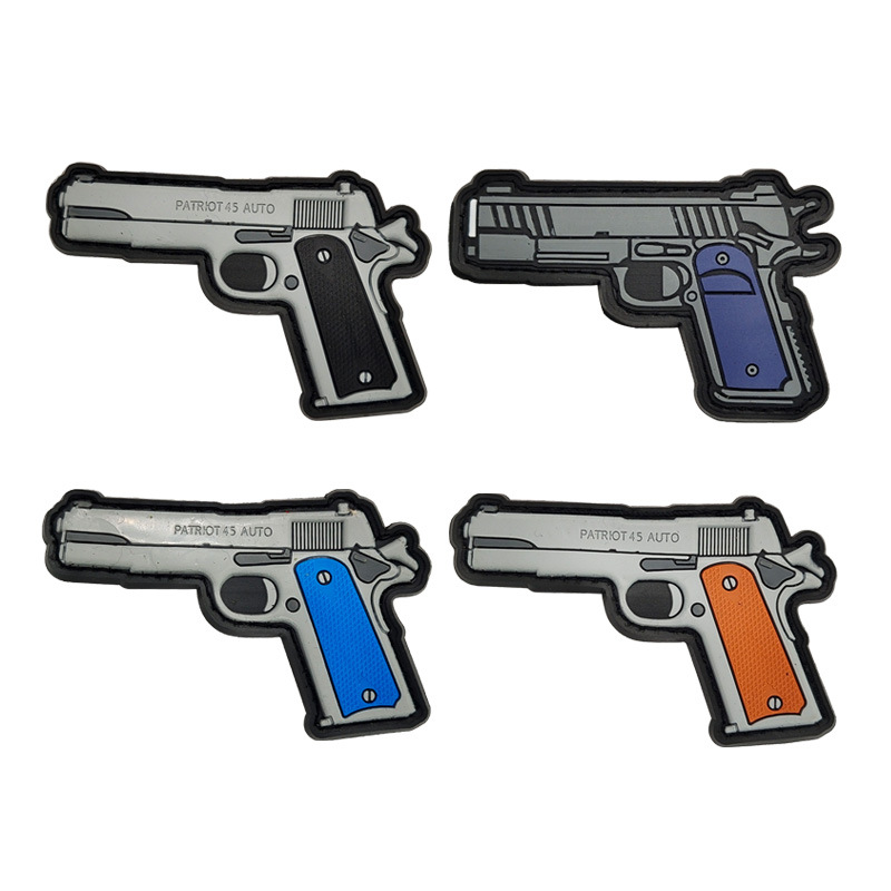 3 DPVCRubber QVersion Weapon Badge Velcro Hook Armband Tactical Morale Skill Patch