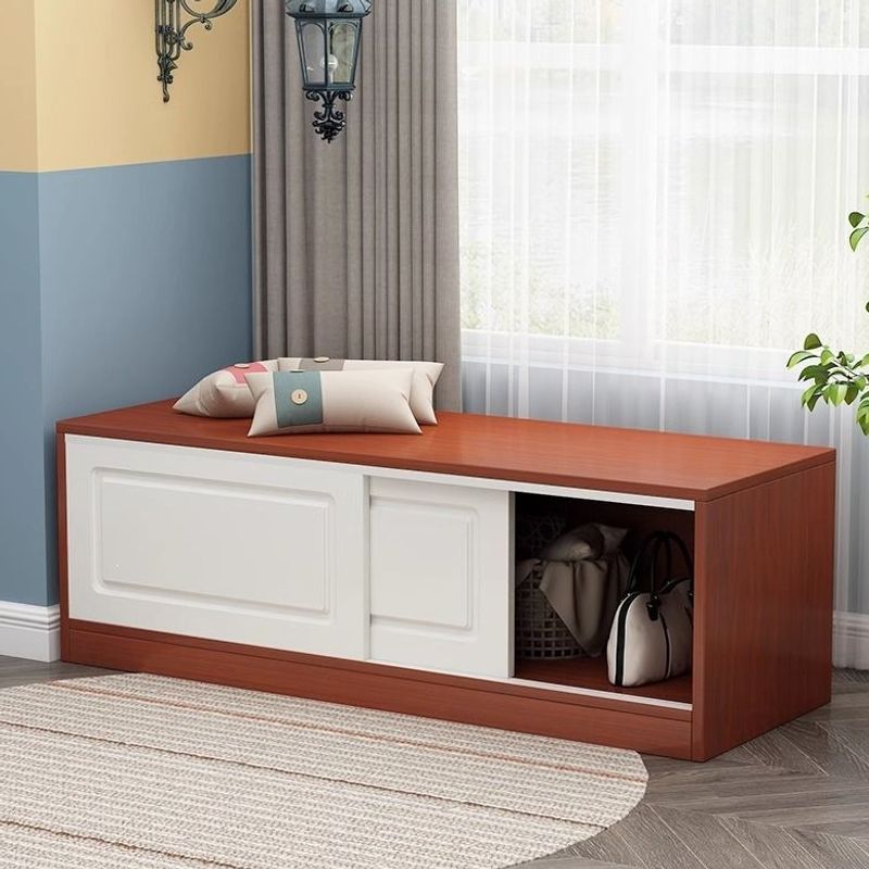 European-style sliding door storage cabinet, storage cabinet for above the bed, freely combinable, home use sliding door balcony cabinet, can be used as a seating area or bay window cabinet