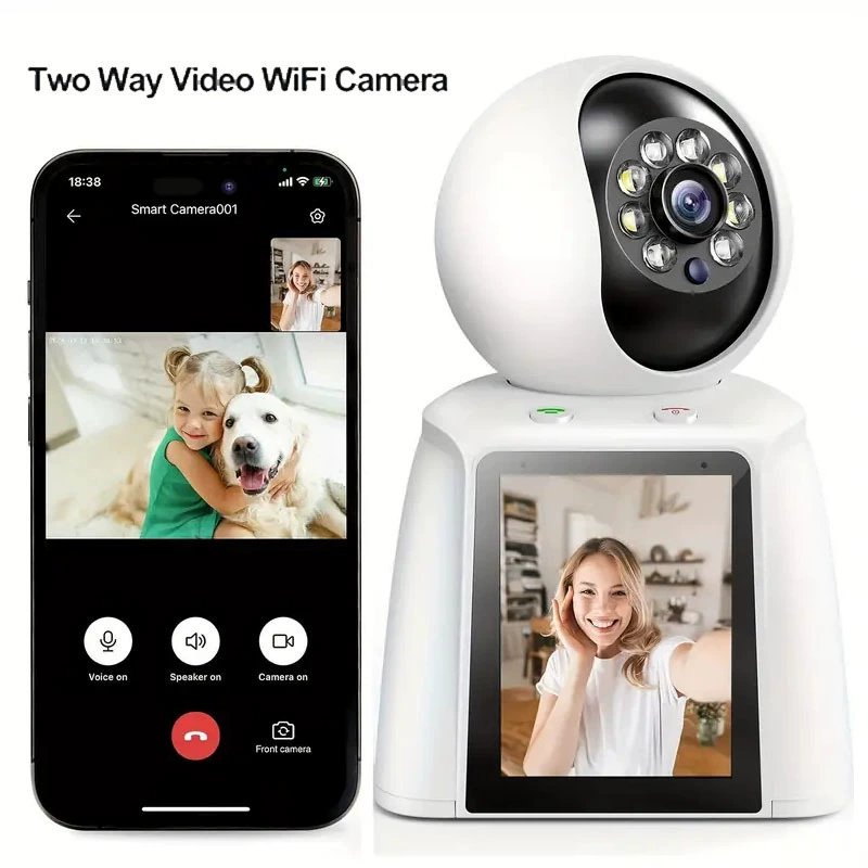 Беспроводная CCTV-камера для домашнего использования, монитор, 360 градусов