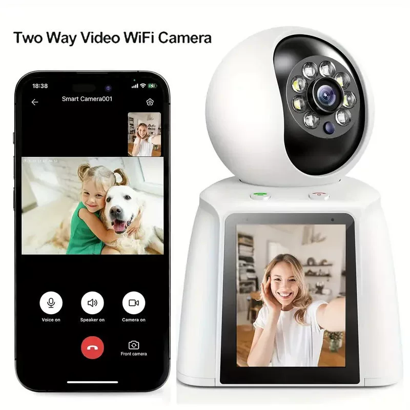 Беспроводная CCTV-камера для домашнего использования, монитор, 360 градусов