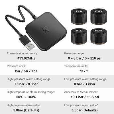 external built-in, Tire pressure monitoring system