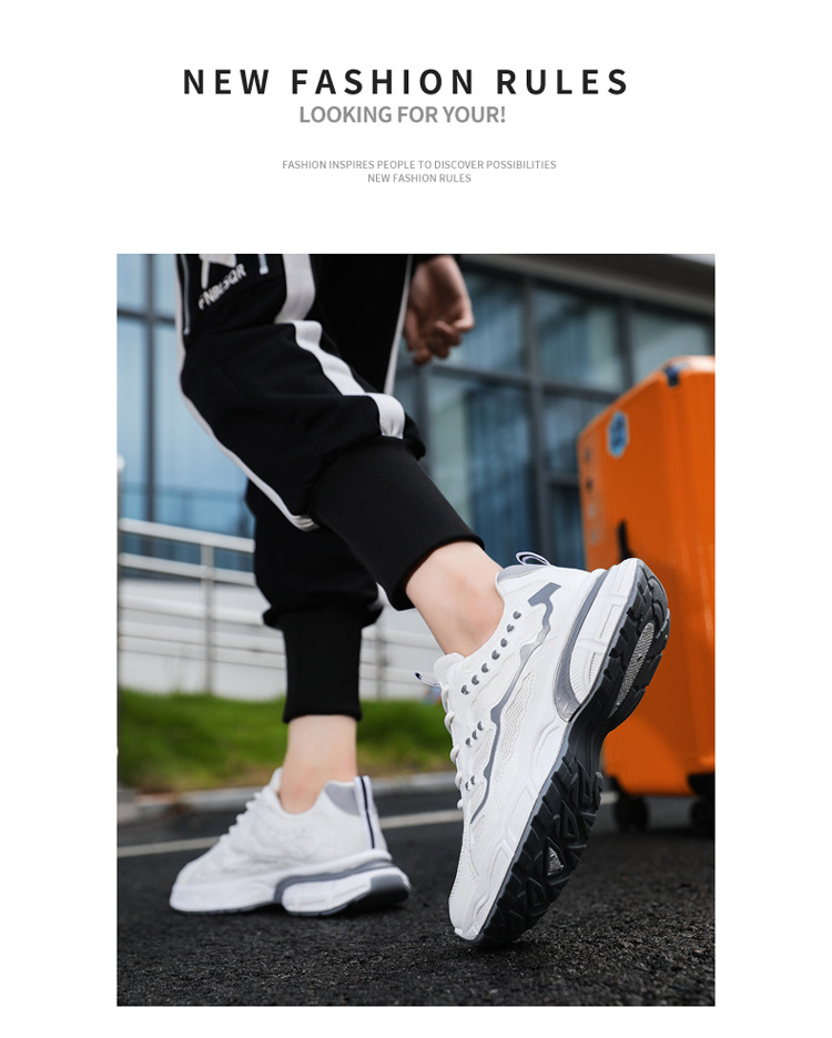 Shoes Men's Fashion Shoes 2023 Low Top Sports and Casual Shoes INS Network Red Men's Versatile Thick Sole Sports Small_voghion.com