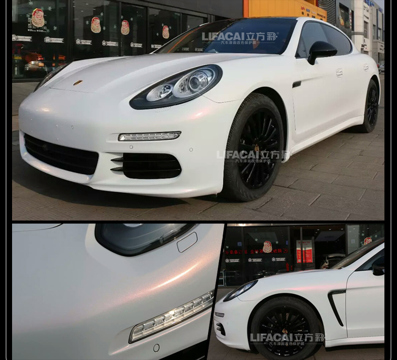 Car White Color Changing Film Interior Body Motorcycle Sticker Matte Glossy Carbon Fiber Car Wrap Film