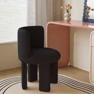 Internet Popular Chair Dressing Girl's Cream Bedroom Nail Art Dressing Table Home Makeup Modern Backrest Simple Light Luxury