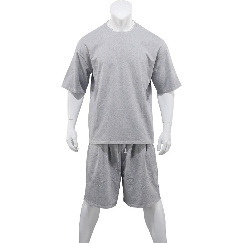 420g Weight Short Sleeve Sleeve Length Polyester Fabric Type Shorts Sets Sets Type Casual Occasion Round Neck Neckline Regular Fit Fit Type Solid Color Pattern Summer, Spring Season Men's Gender Hip-Hop Style Men's Solid Color Hip-Hop Round Neck Short Sleeve Regular Fit Men's Sets 3