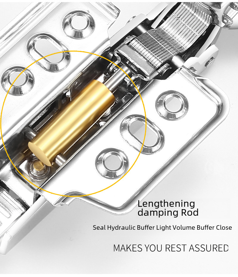 304 stainless steel hinge cabinet wardrobe door buffer hydraulic damping spring hinge furniture hardware accessories wholesale