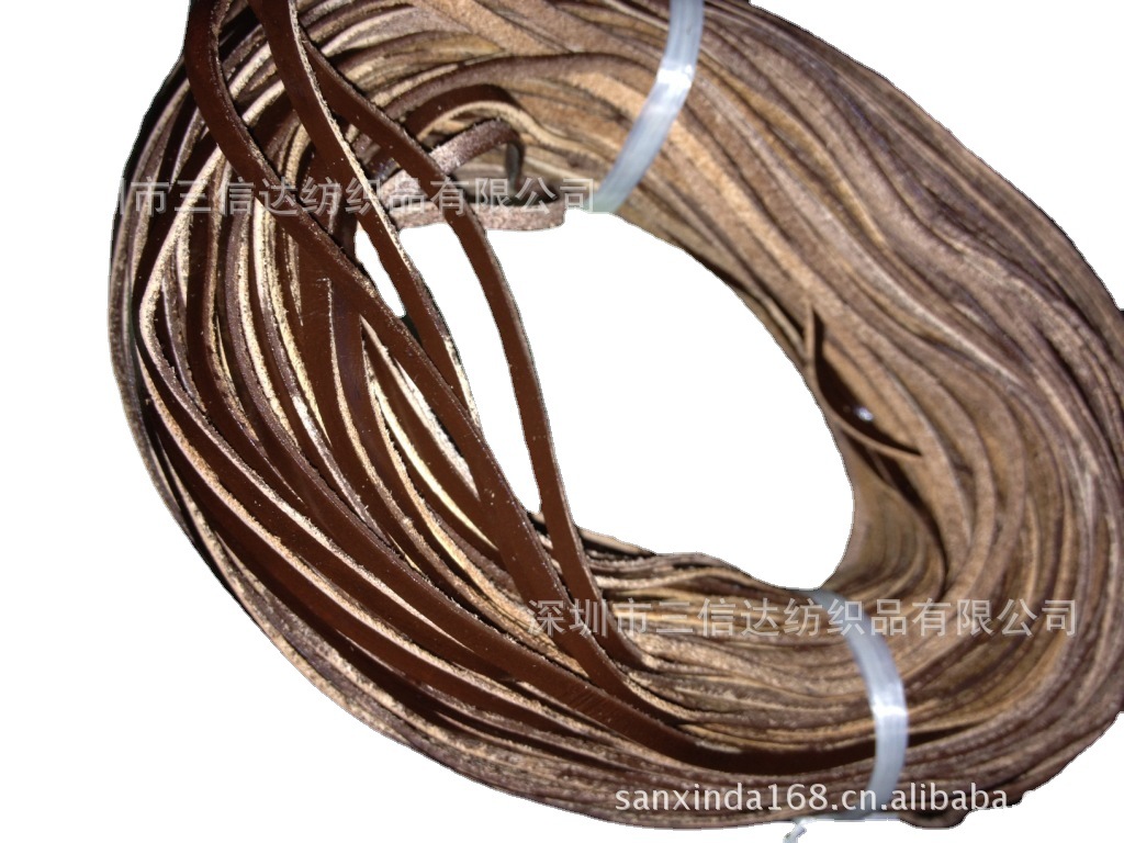 牛皮绳 牛皮正反面皮绳 项链圆皮绳 PU编织绳