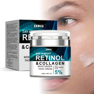 Sumax Cross-Border Export English Packaging Amazon Temu Popular Push-Type Retinol Cream 50ml