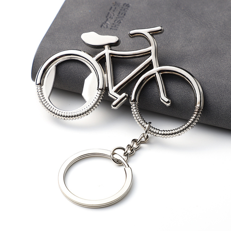 Creative Bicycle Bottle Opener Keychain Small Gift Bicycle Pendant Factory Direct Sale