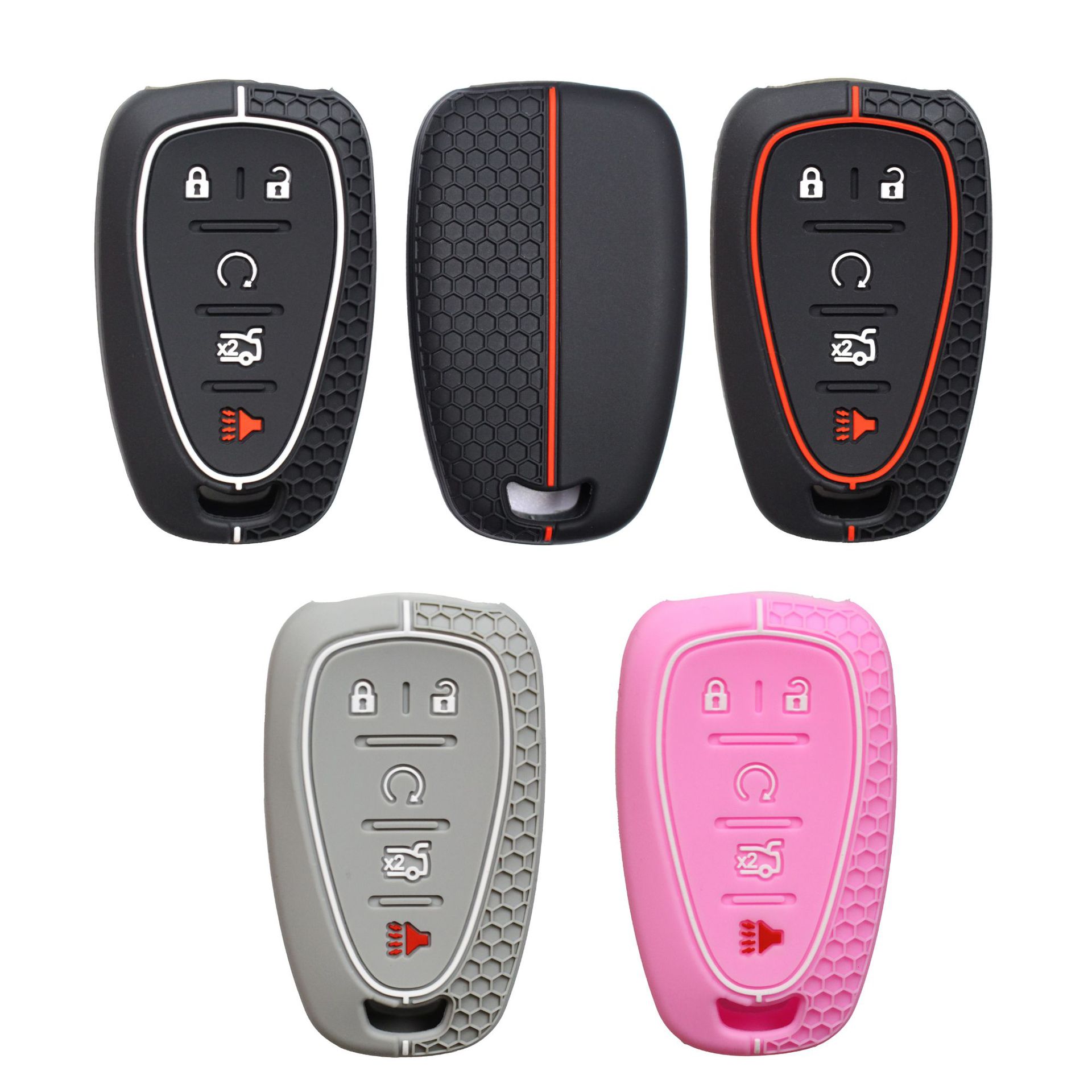 Suitable for Chevrolet New Cruze Malibu XL Cruze Explorer Smart 5-Key Silicone Car Key Bag Cover