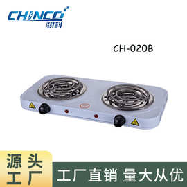 认证齐全2000W双灶蚊香型coilstove电热炉多功能电加热炉hotplate