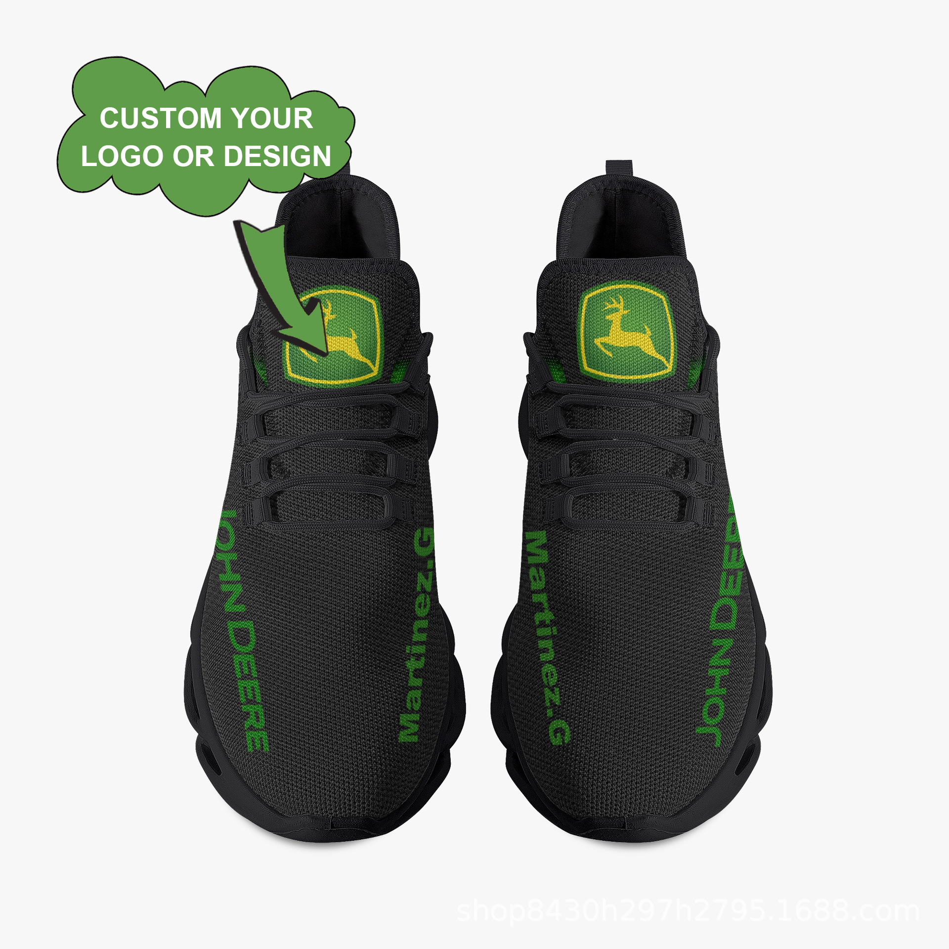 跨境新款球队印花跨境运动鞋低帮情侣刀锋鞋定 制任意图案可代发