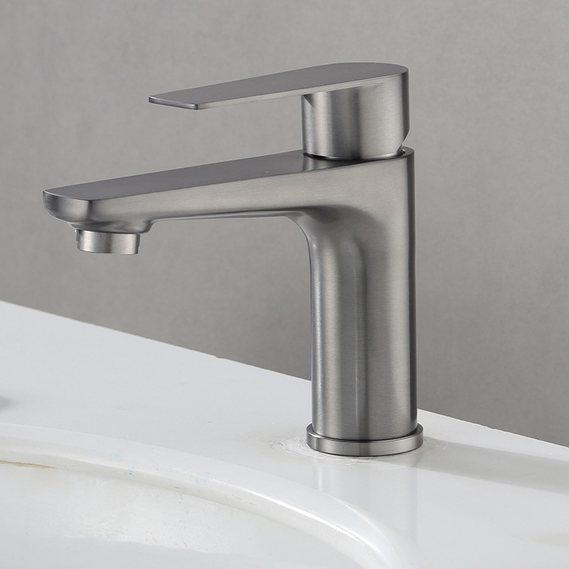 Hot and cold basin faucet toilet counter basin wash basin wash basin wash basin bathroom cabinet single hole hot and cold faucet