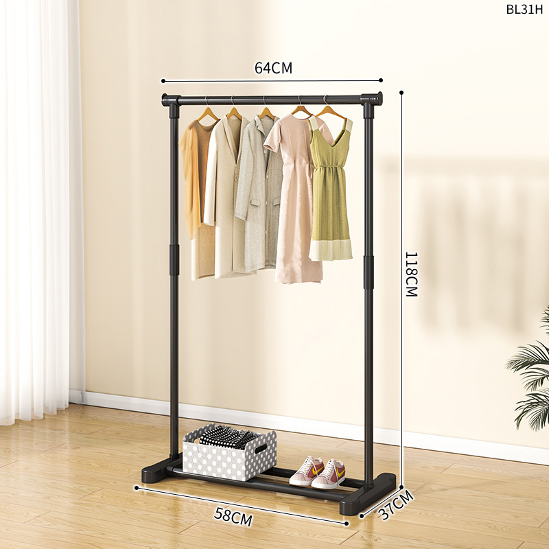 70CM 검은 단일 극 단순