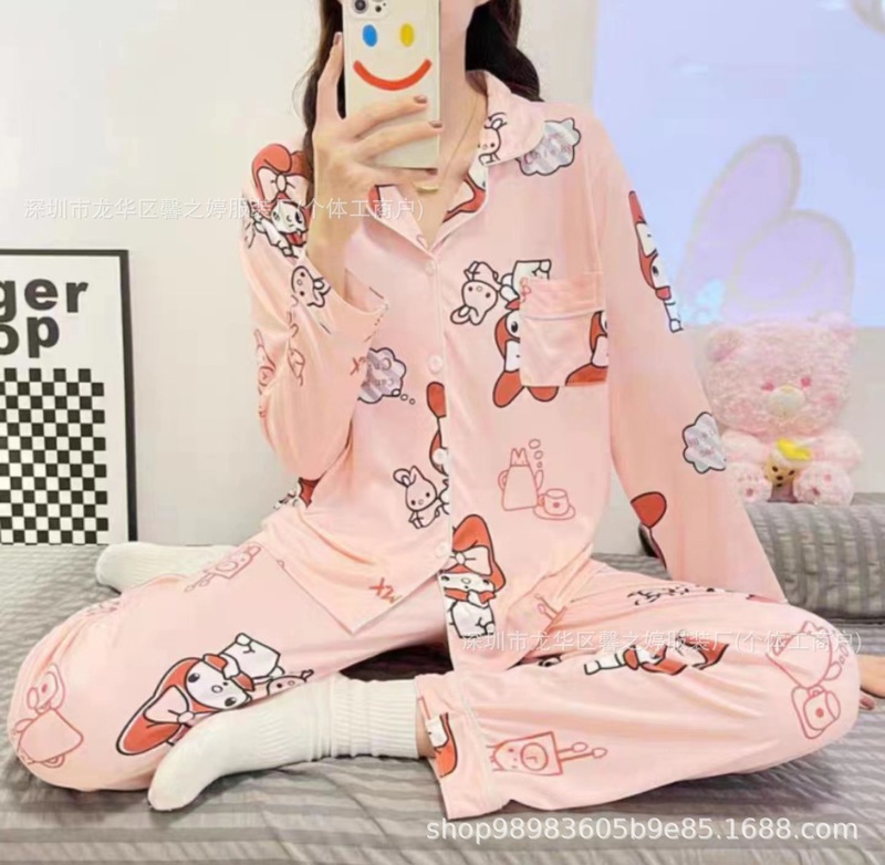 云朵棉睡衣女款夏季ins格子短袖套装高级感家居服可外穿跨境批发|undefined