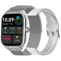 GTS4 умные часы с большим HD-экраном и двойным ремешком, браслет Y13, , Pink/Silver/Black