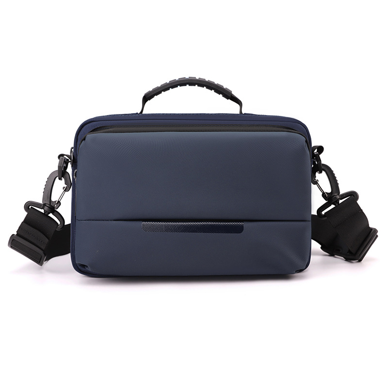 WEPOWER bolso de hombro de moda simple, bolso de hombro horizontal casual para hombres, bolso de pecho de negocios impermeable.