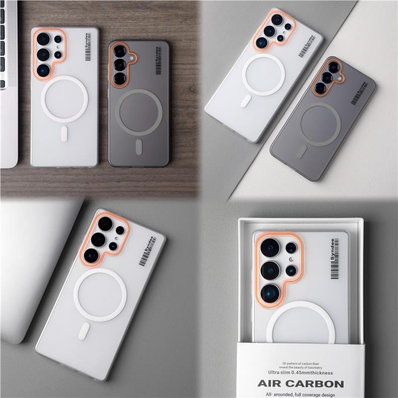 High-Looking Accessible Luxury Style Ice Mist Frosted Magnetic Suction Suitable for Samsung S25Ultra Shell New S24Ultra Anti-Fall Cover