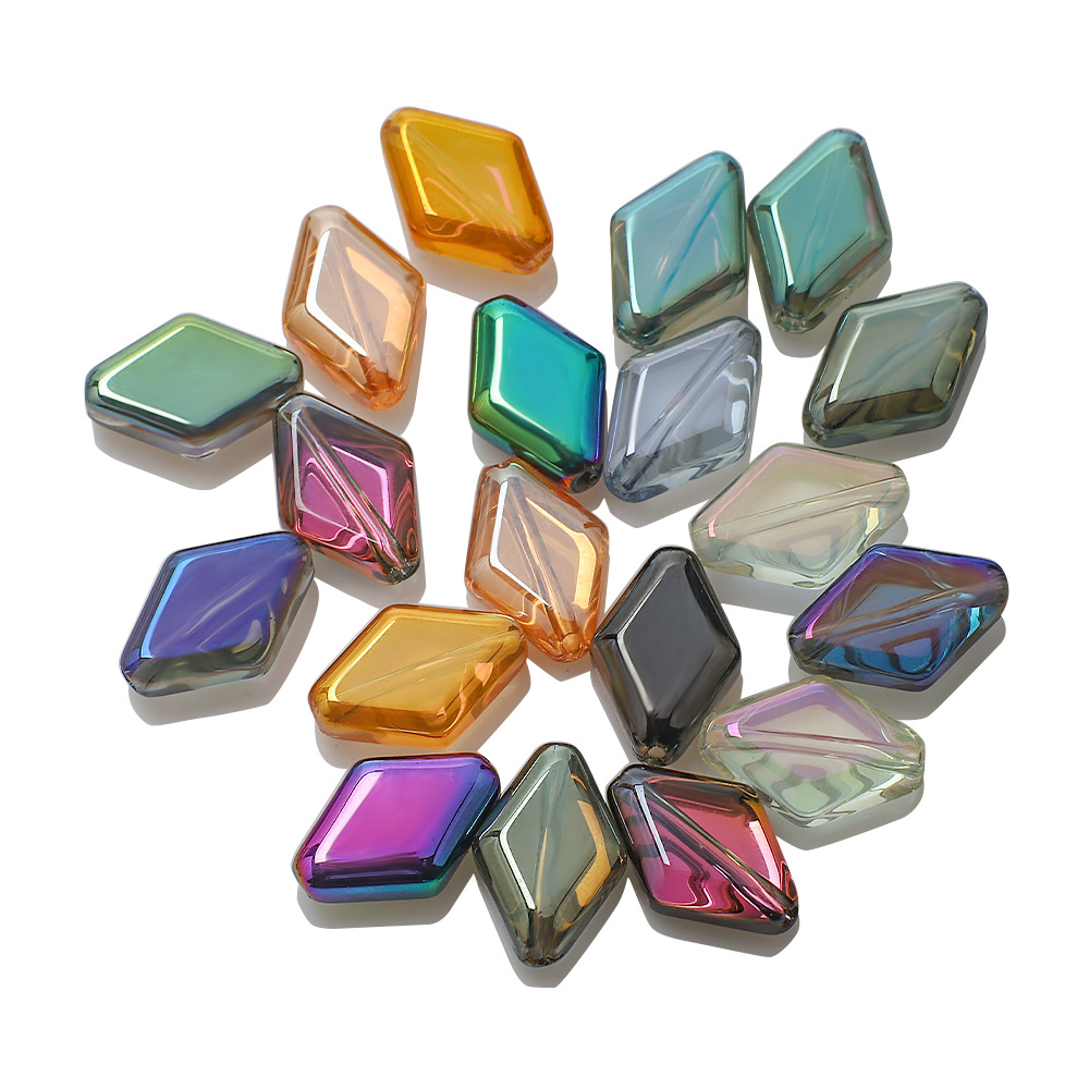 20 PCS/Package 11 * 15mm Glass Rhombus Beads display picture 3