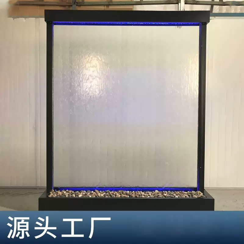 室内客厅水幕墙流水屏风隔断摆件酒店装饰家用玄关招财摆件厂家