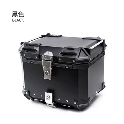 Motocross modified large capacity rear trunk electric scooter luggage compartment rear storage box 36L (Motorcycle trunk) - motorcycle-large-corner-tail-box-black-36l
