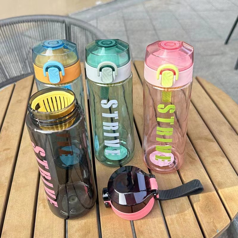 Xinbeidi 5009 espacio taza colador taza potable directa dopamina nuevos deportes taza de agua de plástico taza de agua de la Oficina del estudiante