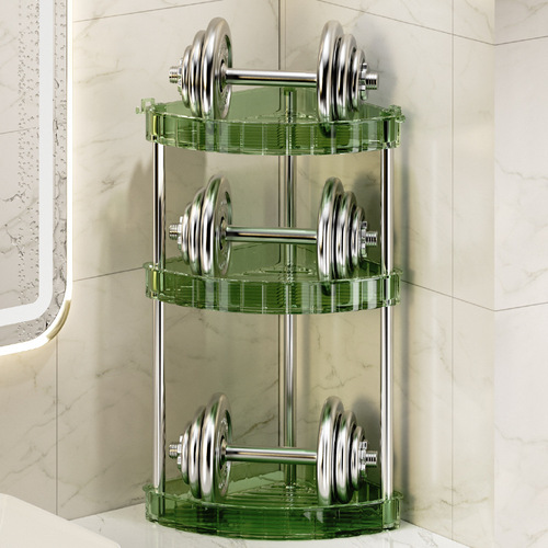 Bathroom and Toilet Shelf, Toilet Rack, Bathroom Vanity Triangular Shelf, All-in-One Household Goods Storage Gadget