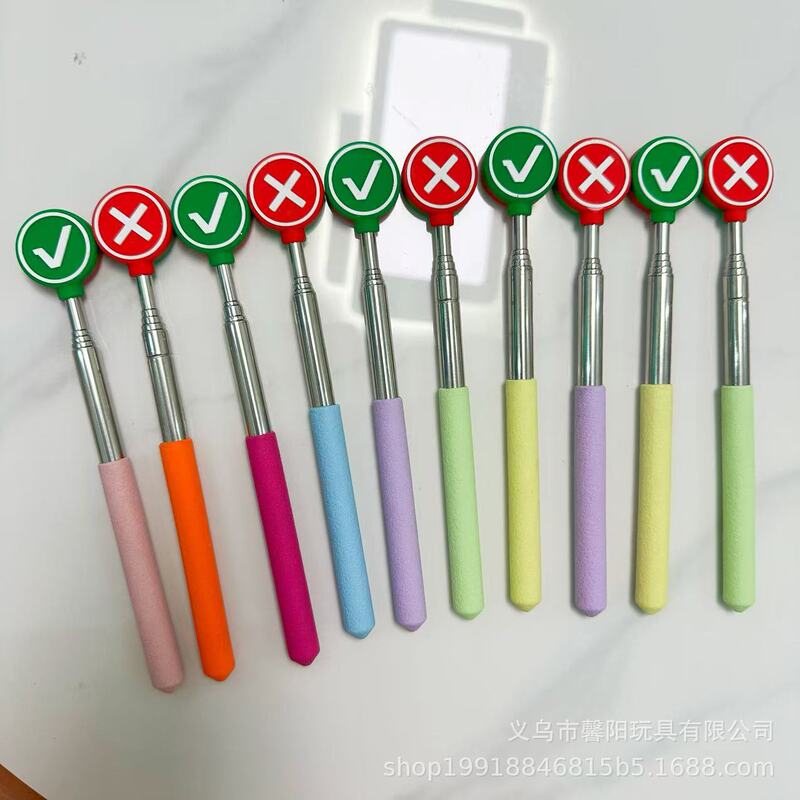 Correctness indicator retractable reading pointer, teaching pointer, children's reading teaching aid, soft rubber retractable pointer for teachers Correctness indicator retractable reading pointer, teaching pointer, children's reading teaching aid, soft rubber retractable pointer for teachers